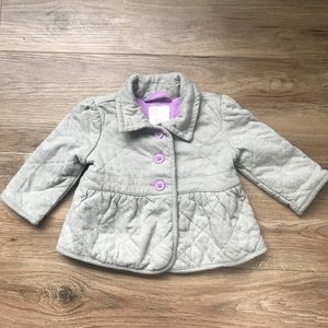 Baby girl 9-12 months quilted jacket